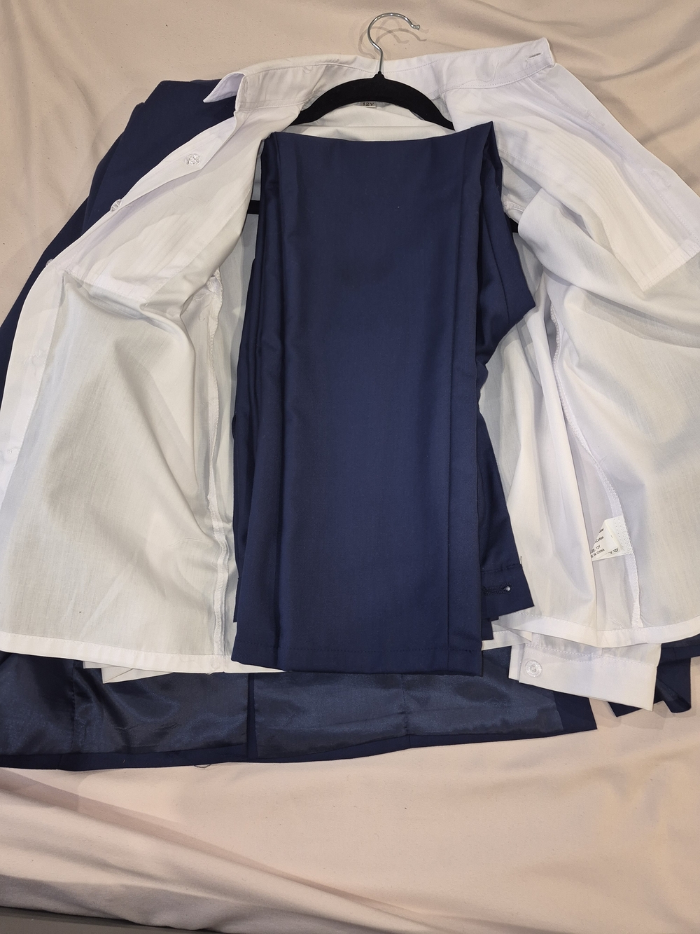 Kid's Navy Suit Jacket & Trousers Set